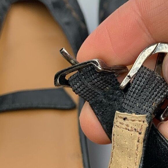 J Jill womens heels size size 38 black leather Mary Janes Academia regency - Picture 13 of 14